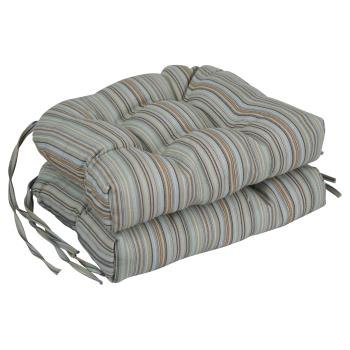 16-inch Premium Olefin Tufted Outdoor Chair Cushions (Set of 2). Picture 3
