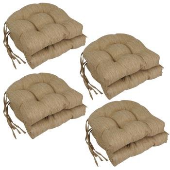 16-inch Premium Olefin Tufted Outdoor Chair Cushions (Set of 8). Picture 2