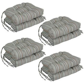 16-inch Premium Olefin Tufted Outdoor Chair Cushions (Set of 8). Picture 2