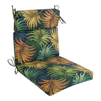 18-inch by 38-inch Spun Polyester Patterned Outdoor Squared Chair Cushion. Picture 3