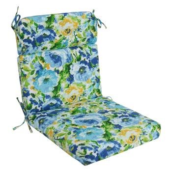 22-inch by 45-inch Polyester Patterned Outdoor Seat/ Back Chair Cushion. Picture 3