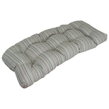 42-inch by 19-inch Premium Olefin Tufted Outdoor Loveseat Cushion. Picture 3