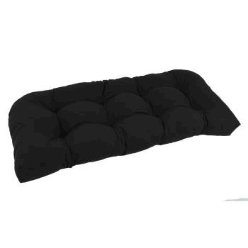 42-inch by 19-inch U-Shaped Twill Tufted Settee/Bench Cushion. Picture 2