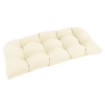 42-inch by 19-inch U-Shaped Twill Tufted Settee/Bench Cushion. Picture 2
