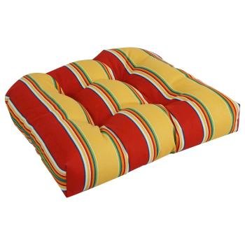 19-inch U-Shaped Patterned Spun Polyester Tufted Dining Chair Cushion. Picture 3