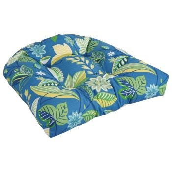 19-inch U-Shaped Patterned Spun Polyester Tufted Dining Chair Cushion. Picture 3
