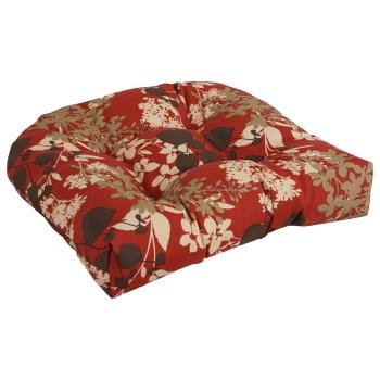 19-inch U-Shaped Patterned Spun Polyester Tufted Dining Chair Cushion. Picture 3