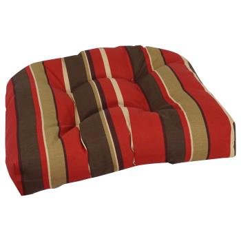 19-inch U-Shaped Patterned Spun Polyester Tufted Dining Chair Cushion. Picture 3