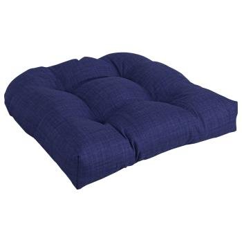 19-inch U-Shaped Solid Spun Polyester Tufted Dining Chair Cushion. Picture 3