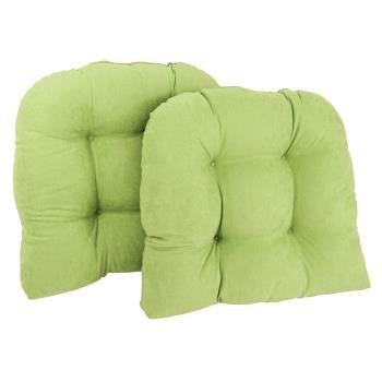 19-inch U-Shaped Microsuede Tufted Dining Chair Cushions (Set of 2). Picture 2