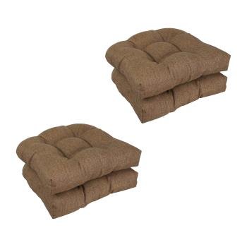 19-inch Premium Olefin Tufted Outdoor Chair Cushions (Set of 4). Picture 3