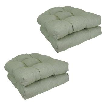 19-inch Premium Olefin Tufted Outdoor Chair Cushions (Set of 4). Picture 3