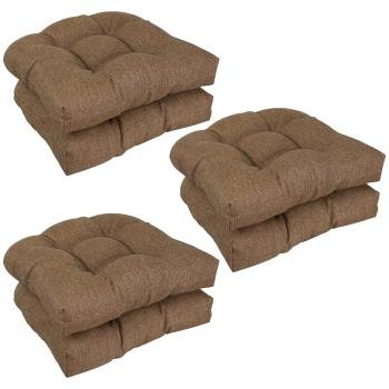 19-inch Premium Olefin Tufted Outdoor Chair Cushions (Set of 6). Picture 2