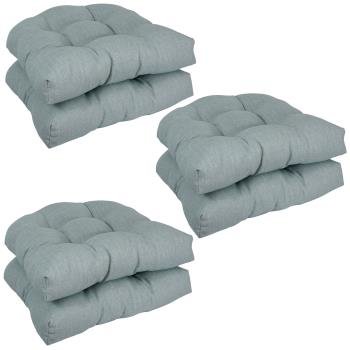 19-inch Premium Olefin Tufted Outdoor Chair Cushions (Set of 6). Picture 2