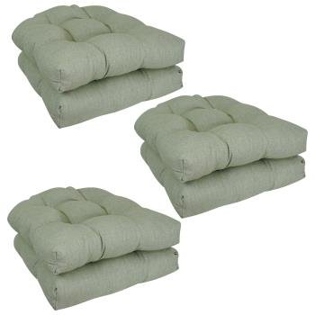 19-inch Premium Olefin Tufted Outdoor Chair Cushions (Set of 6). Picture 2