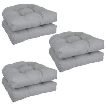 19-inch Premium Olefin Tufted Outdoor Chair Cushions (Set of 6). Picture 2