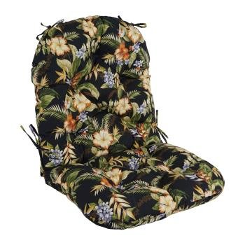 48-inch by 24-inch Patterned Outdoor Spun Polyester Swivel Rocker Cushion. Picture 4