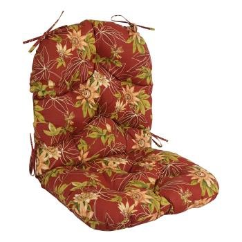 48-inch by 24-inch Patterned Outdoor Spun Polyester Swivel Rocker Cushion. Picture 4