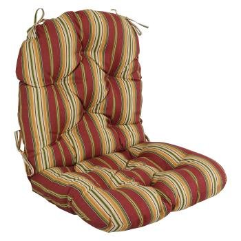 48-inch by 24-inch Patterned Outdoor Spun Polyester Swivel Rocker Cushion. Picture 4