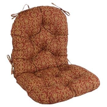 48-inch by 24-inch Patterned Outdoor Spun Polyester Swivel Rocker Cushion. Picture 4