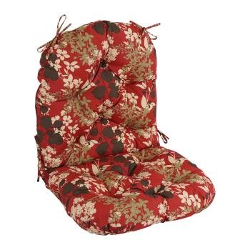 48-inch by 24-inch Patterned Outdoor Spun Polyester Swivel Rocker Cushion. Picture 4