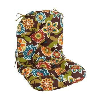 48-inch by 24-inch Patterned Outdoor Spun Polyester Swivel Rocker Cushion. Picture 4