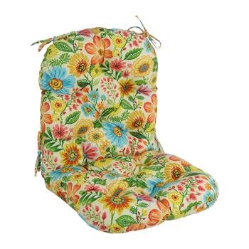 48-inch by 24-inch Patterned Outdoor Spun Polyester Swivel Rocker Cushion. Picture 4