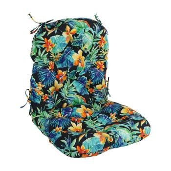 48-inch by 24-inch Patterned Outdoor Spun Polyester Swivel Rocker Cushion. Picture 4