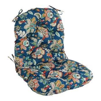 48-inch by 24-inch Patterned Outdoor Spun Polyester Swivel Rocker Cushion. Picture 4