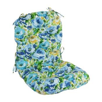 48-inch by 24-inch Patterned Outdoor Spun Polyester Swivel Rocker Cushion. Picture 4