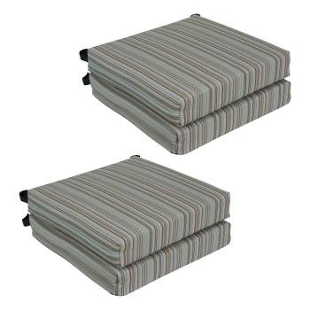 20-inch by 19-inch Premium Olefin Outdoor Chair Cushions (Set of 4). Picture 3