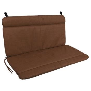 Spun Poly Double Glider Chair Outdoor Cushion. Picture 3
