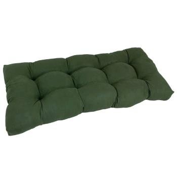 42-inch by 19-inch Squared Microsuede Tufted Loveseat Cushion. Picture 2