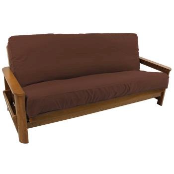 Solid Twill 8 to 9-inch Full Futon Cover. Picture 2