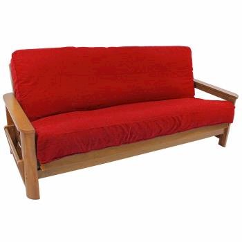 Solid Twill 8 to 9-inch Full Futon Cover. Picture 2