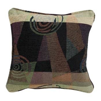 18-inch Patterned Jacquard Chenille Square Throw Pillow with Insert. Picture 2