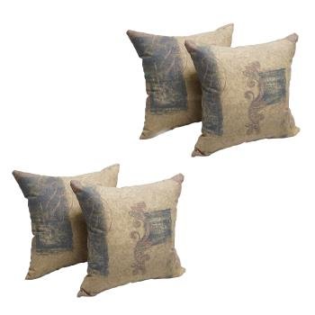 17-inch Square Polyester Outdoor Throw Pillows (Set of 4). Picture 2