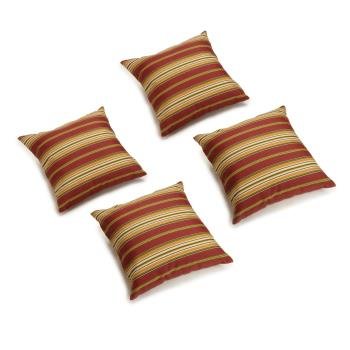17-inch Square Solid Polyester Outdoor Throw Pillows (Set of 4). Picture 2