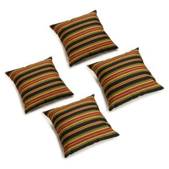 17-inch Square Solid Polyester Outdoor Throw Pillows (Set of 4). Picture 2