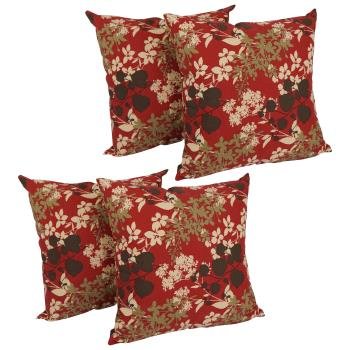 17-inch Square Solid Polyester Outdoor Throw Pillows (Set of 4). Picture 3