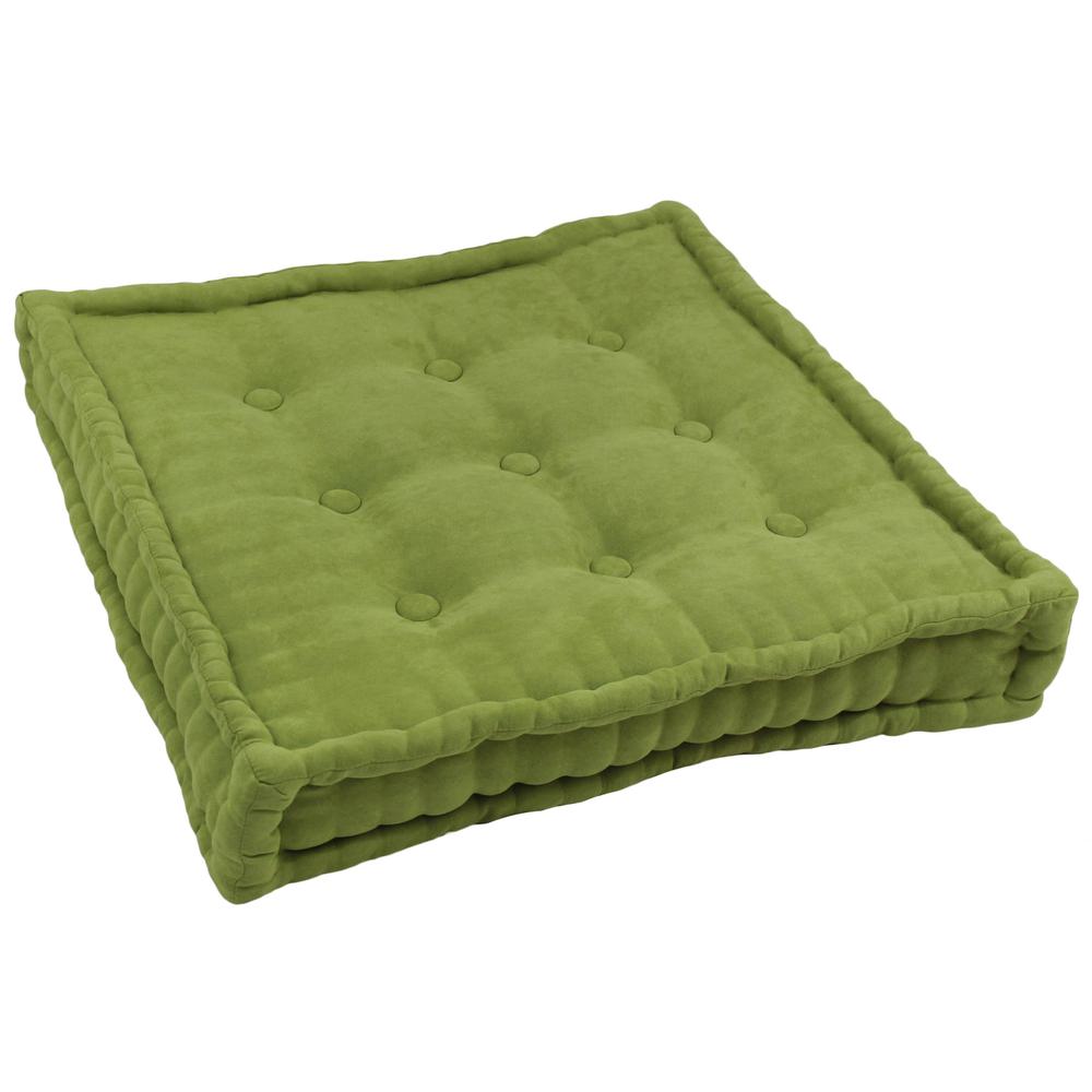 25-inch Square Corder Floor Pillow with Button Tufts. Picture 1