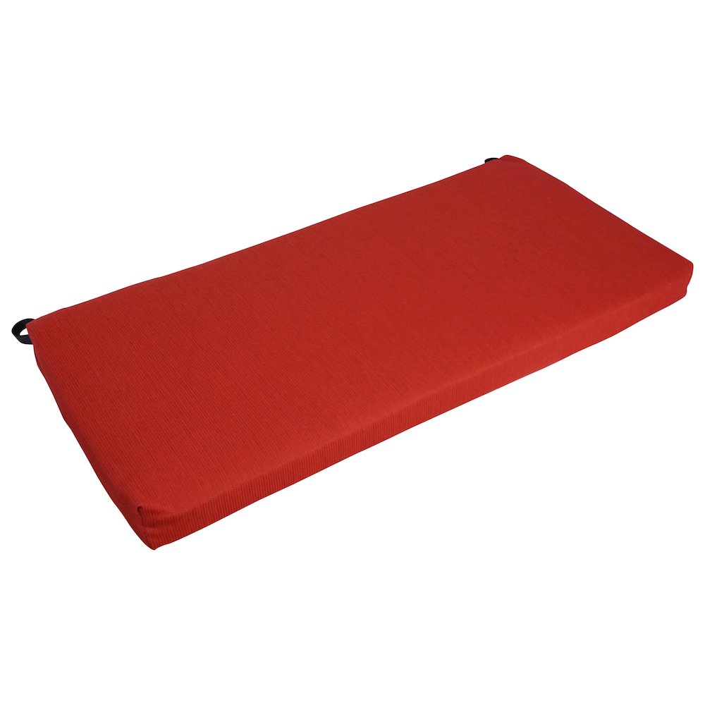 42-inch by 19-inch Outdoor Olefin Loveseat Cushion. Picture 1