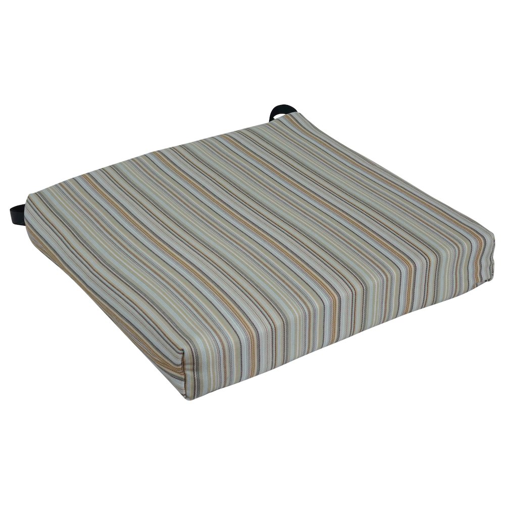 20-inch by 19-inch Premium Olefin Outdoor Chair Cushion. Picture 1
