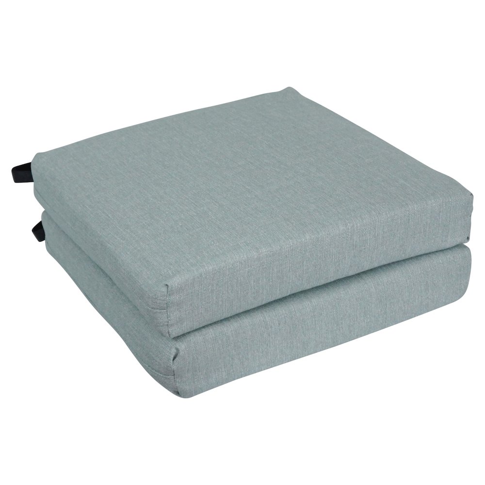 20-inch by 19-inch Premium Olefin Outdoor Chair Cushions (Set of 2). Picture 1