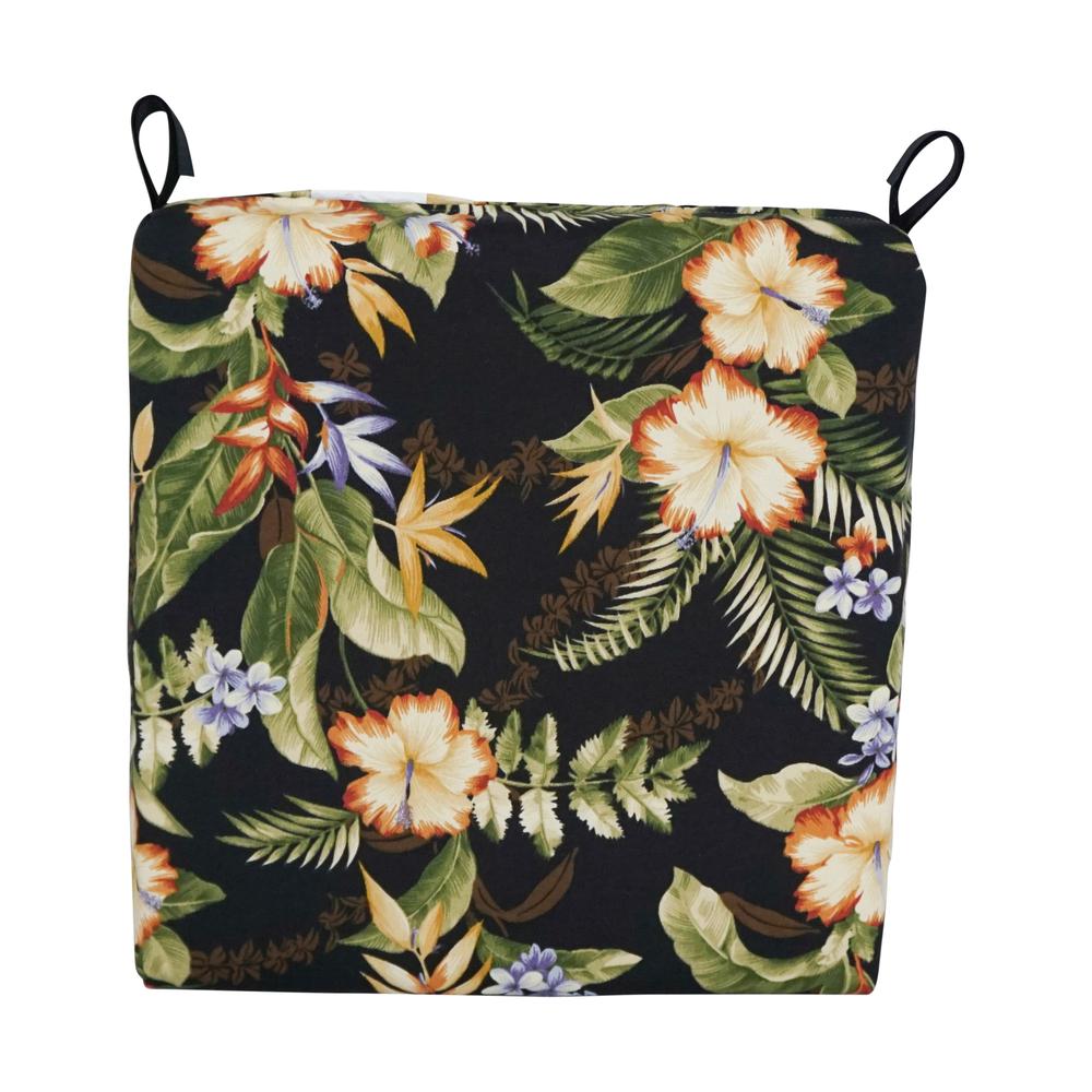 16-inch Outdoor Cushion, Freeport Ebony. Picture 2