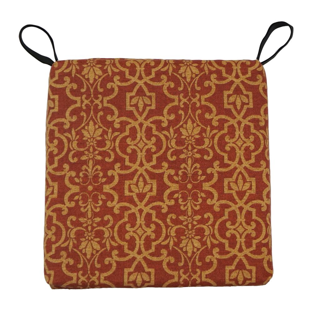 16-inch Outdoor Cushion, Vanya Paprika. Picture 2