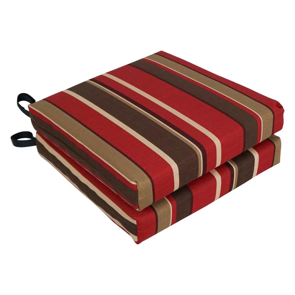 16-inch Outdoor Cushion, Montserrat Sangria. Picture 1