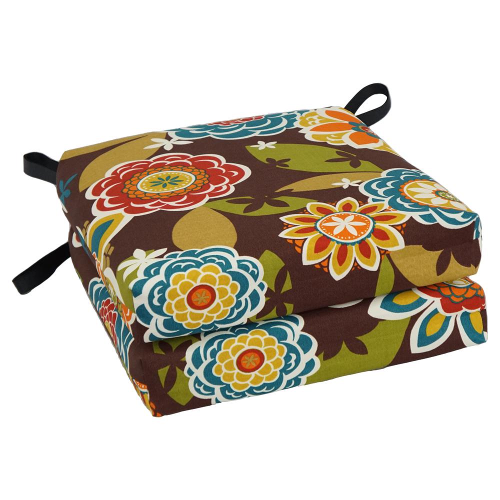 16-inch Outdoor Cushion, Annie Chocolate. Picture 1