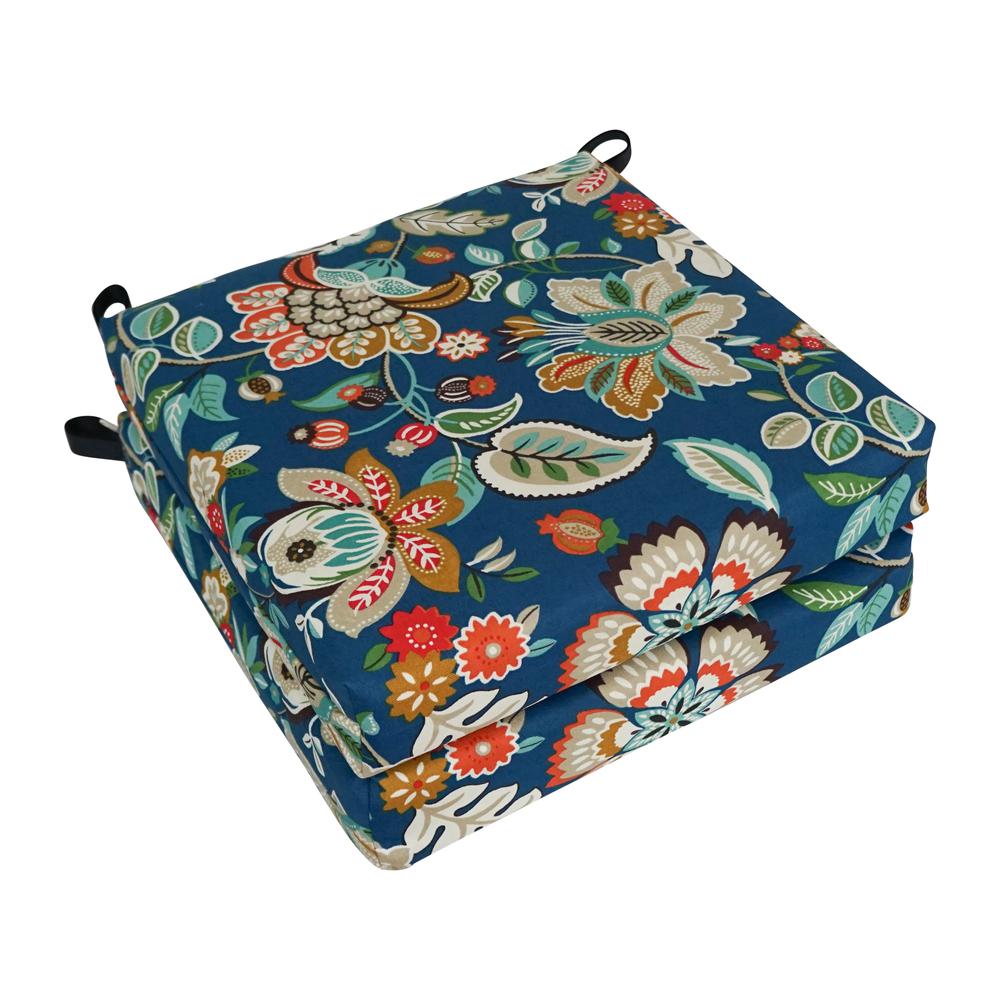 16-inch Outdoor Cushions, Telfair Peacock set of 2. Picture 1
