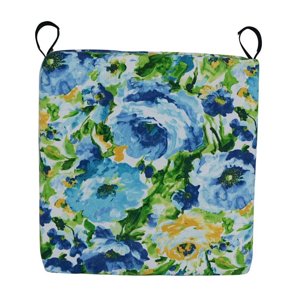 16-inch Outdoor Cushion, Lesandra Sunblue. Picture 2